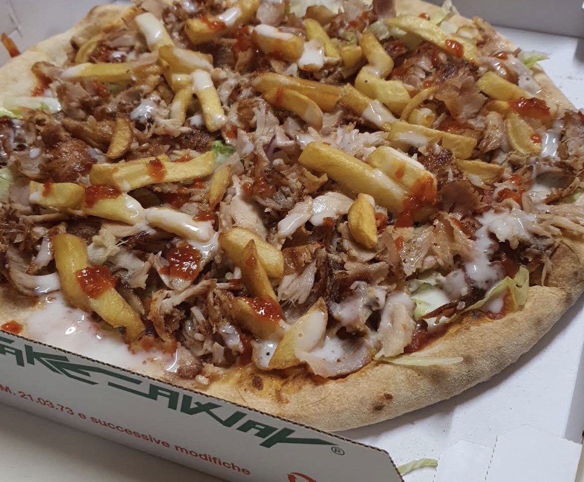 Pizza Kebab con Patate